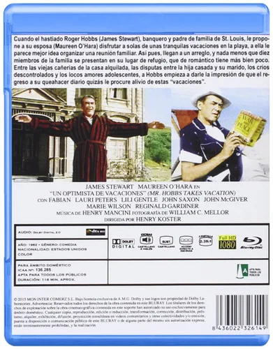 Vista 2 de Mr. Hobbs Takes a Vacation Blu-Ray, Reg.ABC Import - Spain