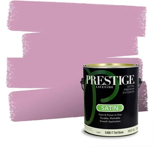 Vista 63 de Prestige Paints Pintura exterior e imprimación en uno, 1 galón, plano, coincidencia comparable de Valspar* Amber Rose*