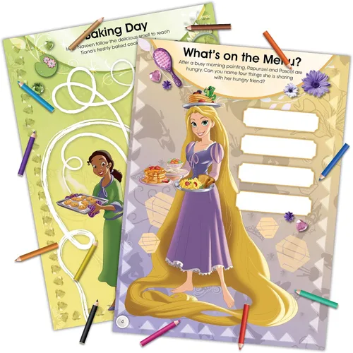 Vista 2 de Disney Princess 45648 Bendon - Libro de actividades oficial con mini lápices