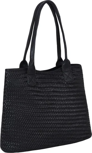 Vista 2 de ANTONIO VALERIA Regalo para el día de la madre Alice trenzado bolso de cuero lavado para las mujeres