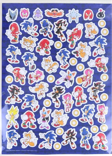 Vista 3 de Sonic The Hedgehog - Hoja de pegatinas elevadas