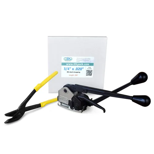 Vista 25 de IDL Packaging Ultimate Kit de flejado de acero de 1/2 pulgada x 200 pies, resistencia a la rotura de 1100 libras - Herramienta de combinación 3
