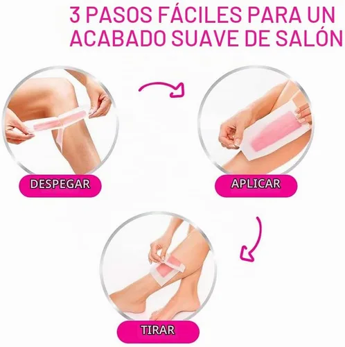 Vista 3 de Veet Kit de depilación de cuerpo completo, piel sensible (paquete de 20 tiras de cera)