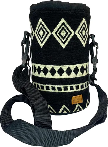 Vista 8 de Soporte para botella de agua con correa Funda para botella para caminar, mochileros Bolsa de transporte para botella de agua y hierro