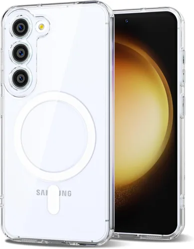 Vista 14 de Svanove Funda magnética de silicona para Samsung Galaxy S22, compatible con Magsafe, bonita funda para mujer, goma de gelatina brillante delgada