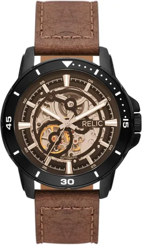 Vista 9 de RELIC by Fossil Men's Automatic Watch with Mechanical Movement and Skeleton Dial