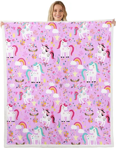 Vista 29 de Manta de perro salchicha de dibujos animados, bonita manta de felpa para decoración de sala de estar, flores de jardín en acuarela, sofá, cama