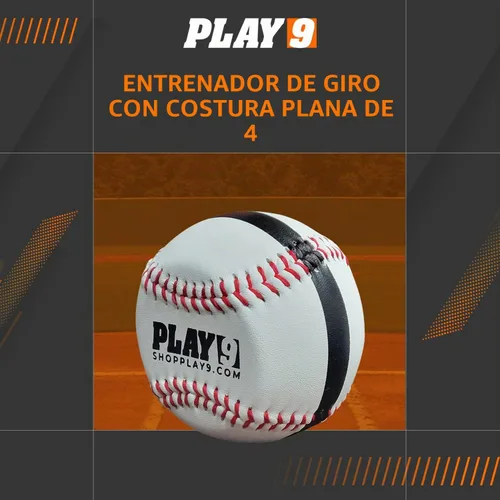 Vista 2 de Spin Trainer - Béisbol de entrenamiento para lanzadores - Cuero genuino para una sensación de juego - Ayudas de entrenamiento de béisbol - Hecho