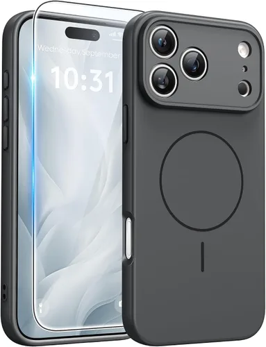 Vista 88 de FNTCASE - Funda para iPhone 16 Pro: magnética, mate, translúcida, de grado militar, protectora contra caídas, resistente, fina, duradera y a prueba