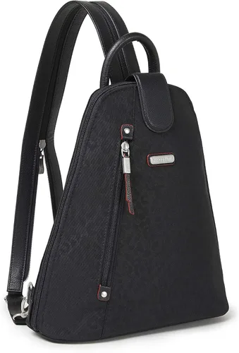 Vista 3 de Baggallini Mochila Metro para mujer con pulsera RFID para teléfono, Guepardo negro, talla única