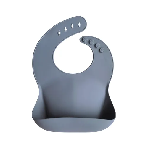 Vista 32 de Mushie - Babero de silicona para bebé, ajustable y resistente al agua (abejas) De 4 a 24 meses, lavable a máquina, correa ajustable