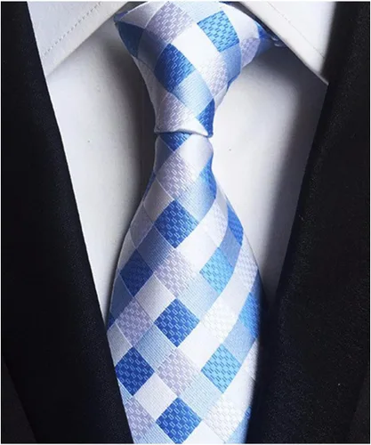 Vista 7 de Lot - 10 corbatas para hombre, 100% seda, tejido delgado, jacquard, corbatas clásicas