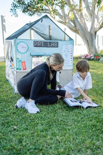 Vista 7 de Pacific Play Tents Tienda de campaña 20461 Science Center Play House 48" x 38" x 48