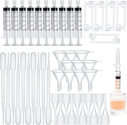 Vista 13 de 10 piezas de kit de herramientas de recarga de perfume, herramientas de transferencia de dispensador de perfume de plástico, juego de herramientas