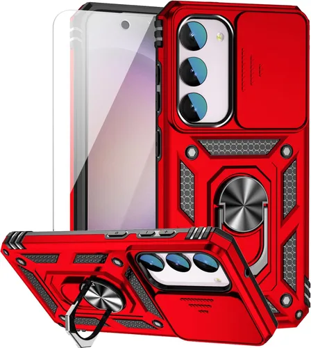 Vista 12 de Funda para Samsung Galaxy S23 FE con cubierta deslizante para cámara con protector de pantalla HD [grado militar de 16 pies probada en caídas] Funda