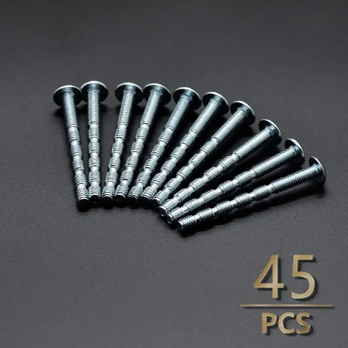 Vista 2 de Tornillo de máquina de ruptura de cabeza de braguero de 45 piezas, M4 x 1.772 in