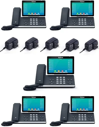 Vista 6 de Yealink T57W - Teléfono IP con módulo de expansión EXP50 (paquete de 5) - Adaptadores de corriente incluidos