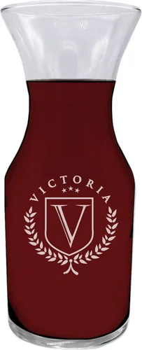 Vista 5 de My Personal Memories Jarra de vino personalizada (jarra pequeña con capacidad para 21.5 onzas)