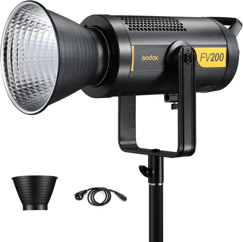 Vista 10 de Godox FV150 - Luz LED flash de 150 W 2.4G, sincronización de alta velocidad 1/8000s, CRI96+, TCLI 96+, 12000LUX, 5600 K ± 200 K, 8 modos de efectos