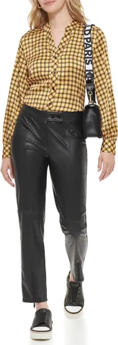 Vista 2 de Karl Lagerfeld Paris Top tejido de manga larga para mujer