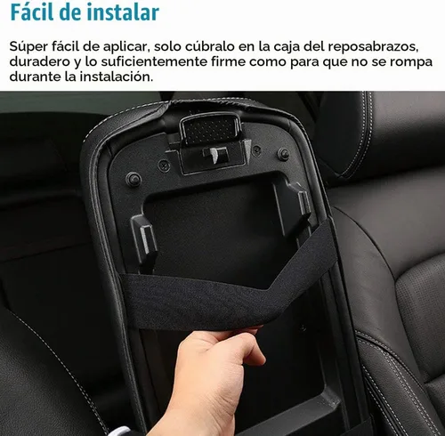 Vista 6 de LEXLEY Funda de Caja de Reposabrazos Almohadilla de Consola Central Impermeable Antiarañazos Cubiertas Protectoras de Cuero Para Honda Accord 2018