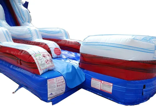 Vista 9 de TentandTable Tobogán acuático inflable para niños y adultos, diversión acuática gigante de grado comercial, incluye soplador de aire eléctrico, 35