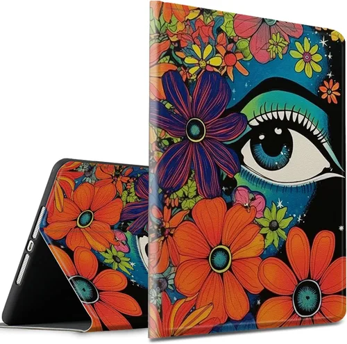 Vista 57 de Funda para tablet Kinlde Fire HD 10 (11ª generación 2021) Fire HD 10 Plus 2021, delgada, de piel sintética, con función atril, función atril