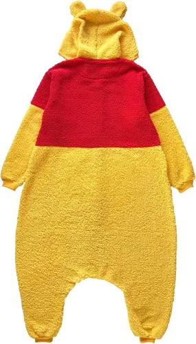 Vista 6 de Disney Winnie The Pooh Kigurumi - Disfraz para adultos traje de pijama Sherpa oso Pooh