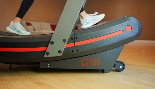 Vista 8 de SB Fitness Equipment CT700 - Cinta de correr de ejercicio comercial curvada autogenerada con 8 niveles de resistencia y pantalla digital frontal