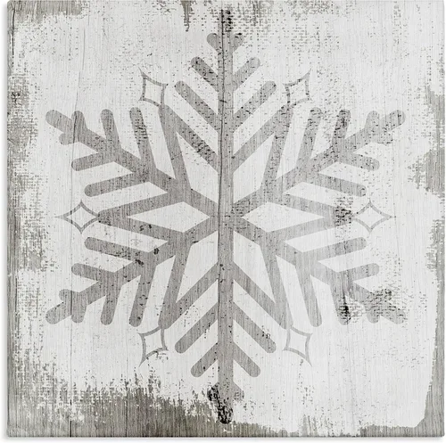 Vista 10 de Stupell Industries Arte de pared de madera con forma de copo de nieve de invierno de la naturaleza, diseño de Lil' R