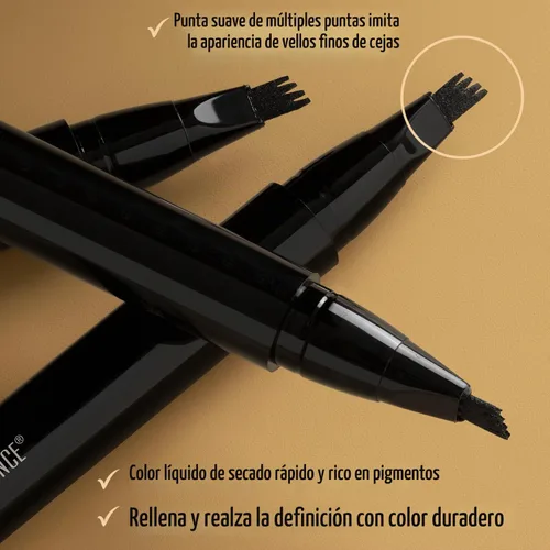 Vista 2 de Black Radiance Eye Appeal™ Micro Brow Pen Marrón Oscuro Negro