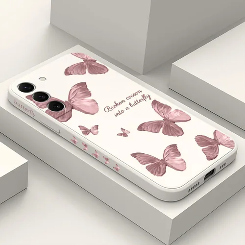 Vista 9 de LEECG Funda para Samsung Galaxy S22, Diseños de Flores Elegantes de Silicona Suave con Protección contra Caídas y Resistente a Huellas Dactilares