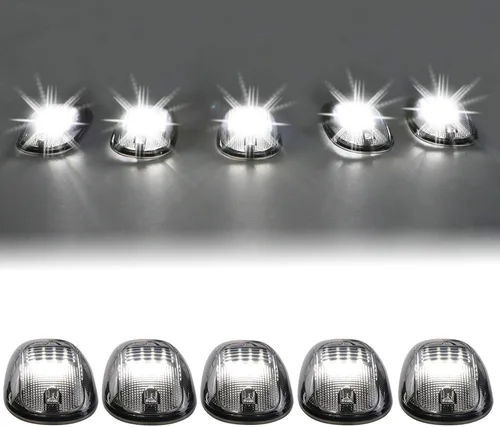 Vista 7 de Tresound Luces ámbar de marcador de techo de cabina para camionetas Dodge Ram 1500 2500 3500 2003-2016 con arnés de cable