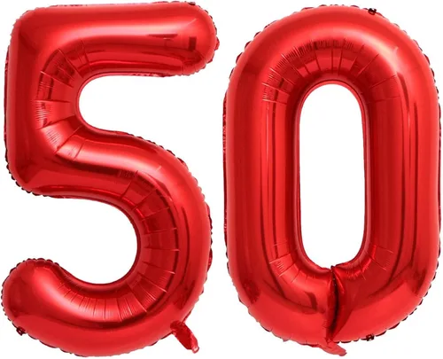Vista 24 de Globos rojos de 40 pulgadas con el número 10, globos gigantes de 10 globos rojos de cumpleaños 10 globos rojos de cumpleaños 10 globos de 10.º