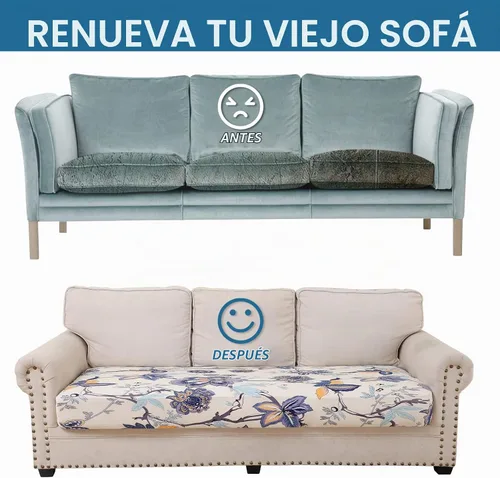 Vista 8 de Smiry Fundas de cojín de sofá estampadas, fundas elásticas suaves para sofá, fundas de sofá lavables antideslizantes, protector de muebles para Beige