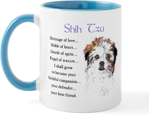 Vista 14 de CafePress Angel Shih Tzu In Clouds Taza de café de cerámica de 11 oz (11.0 fl oz)