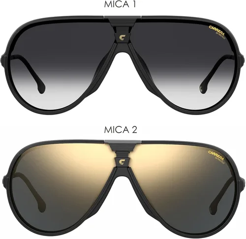 Vista 2 de Carrera CHANGER65 Matte BlackGrey Shaded - Gris Oro 677135 gafas de sol unisex