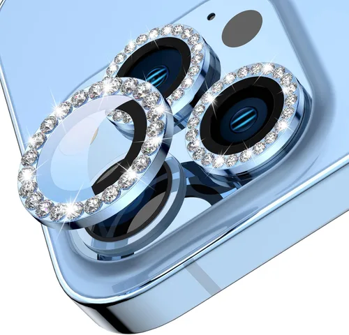 Vista 9 de Tensea Protector de lente de cámara para iPhone 13 Pro/iPhone 13 Pro Max, cubierta de protección para cámara, protector de pantalla de vidrio