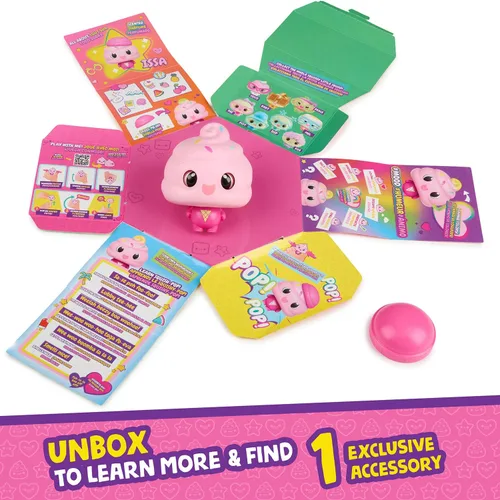 Vista 6 de My Squishy Little Ice Cream - Muñeca interactiva coleccionable con accesorios - ISSA