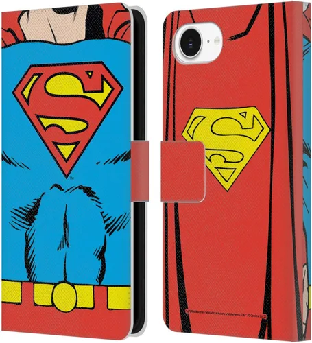 Vista 42 de Head Case Designs Funda de piel con licencia oficial de Superman DC Comics con logotipos negros y rojos compatible con Apple iPhone 11