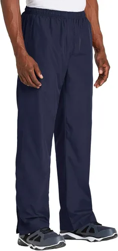 Vista 2 de Pantalón cortavientos de Sport-Tek para hombre, XL, Azul marino