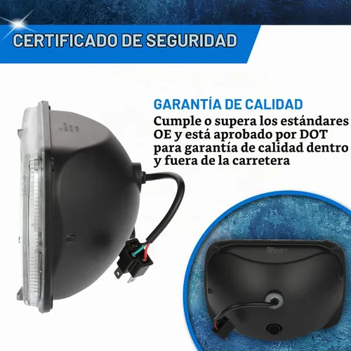 Vista 3 de PEAK H6054 Faro de haz sellado LED de 6000K