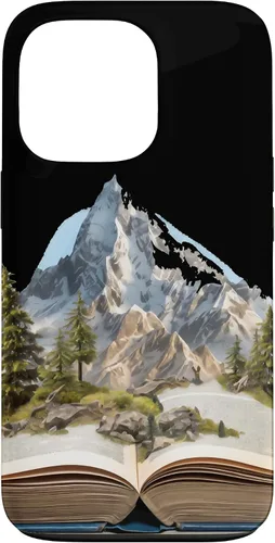 Vista 10 de Funda de lectura para iPhone 12 Pro Max Book Mountain Nature Bookworm Reader Hiker