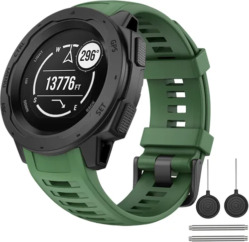 Vista 15 de OVERSTEP Correa de reloj para Garmin Instinct Smartwatch - Amarillo ámbar