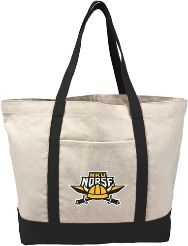 Vista 326 de Campus Lab Bolsa de lona con logotipo primario colegiado con bolsillo externo, bolsa de hombro reutilizable para ir de compras, playa Águilas A&m