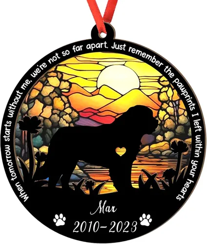Vista 43 de Adorno personalizado para atrapasoles de sabueso afgano, adorno de Navidad de sabueso afgano – Regalo para perro amante, sabueso afgano