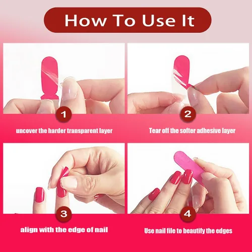 Vista 6 de 8 hojas de tiras de uñas de gel de color sólido, calcomanías autoadhesivas para uñas de los pies, exquisitas calcomanías de envoltura completa