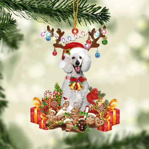 Vista 60 de Nazenti Adorno de Navidad personalizado de reno de Alaskan Malamute – Adorno de perro personalizado para amantes de las mascotas, acrílico plano