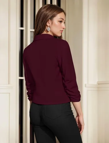 Vista 4 de Hybrid & Company Blazer de oficina Ponte súper cómodo para mujer