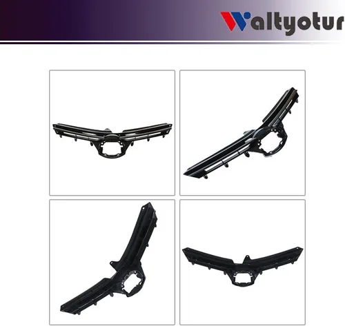 Vista 7 de Parachoques delantero parrilla negro brillante reemplazo para Corolla LE 2017 2018 2019 53111-02B00 5311102B00